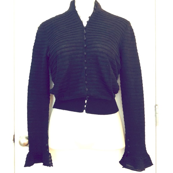 Lamberto Losani Tops - Ribbed Silk and Cashmere Knit Top